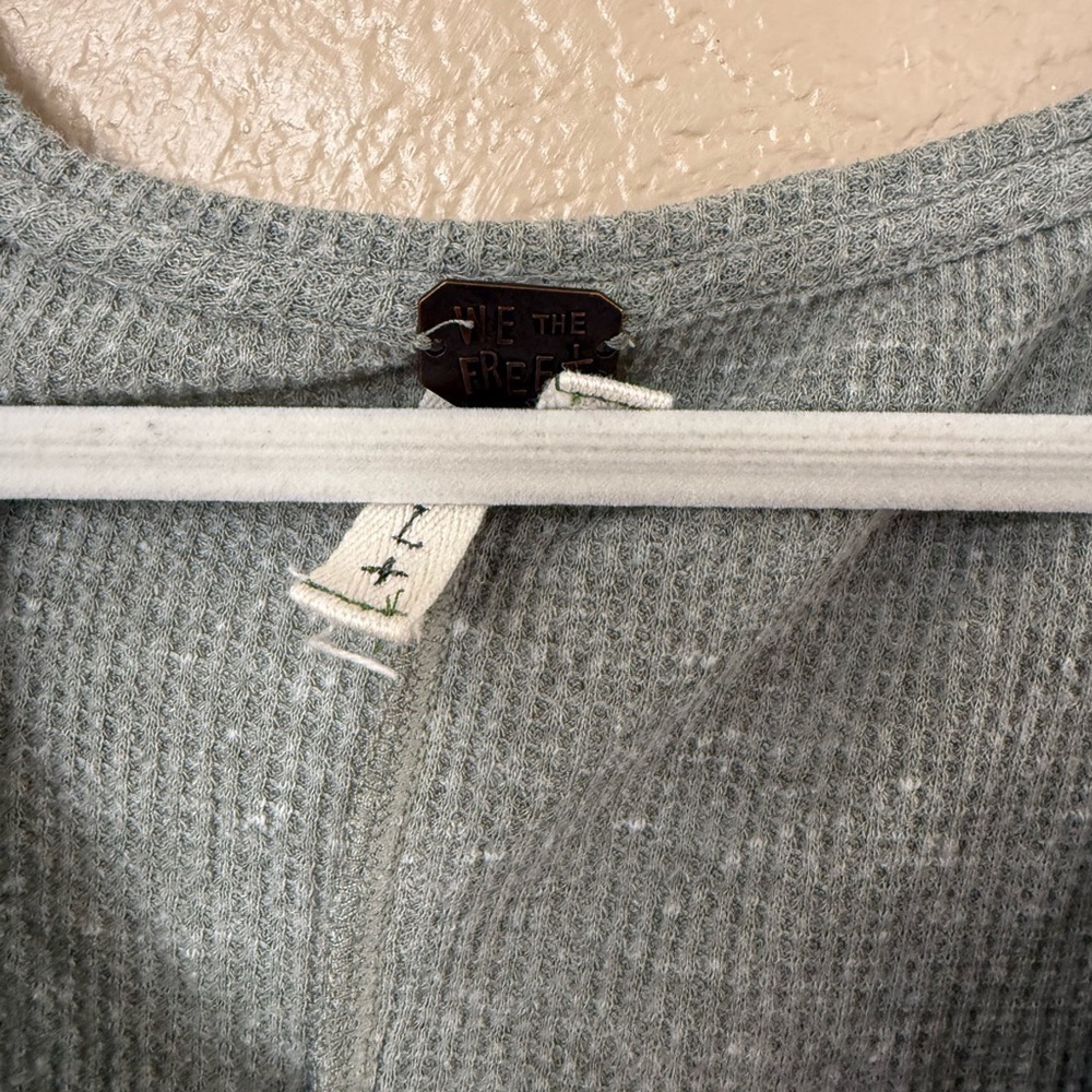 Free People Military Detail Embroidered Thermal Large - Picture 3 of 4